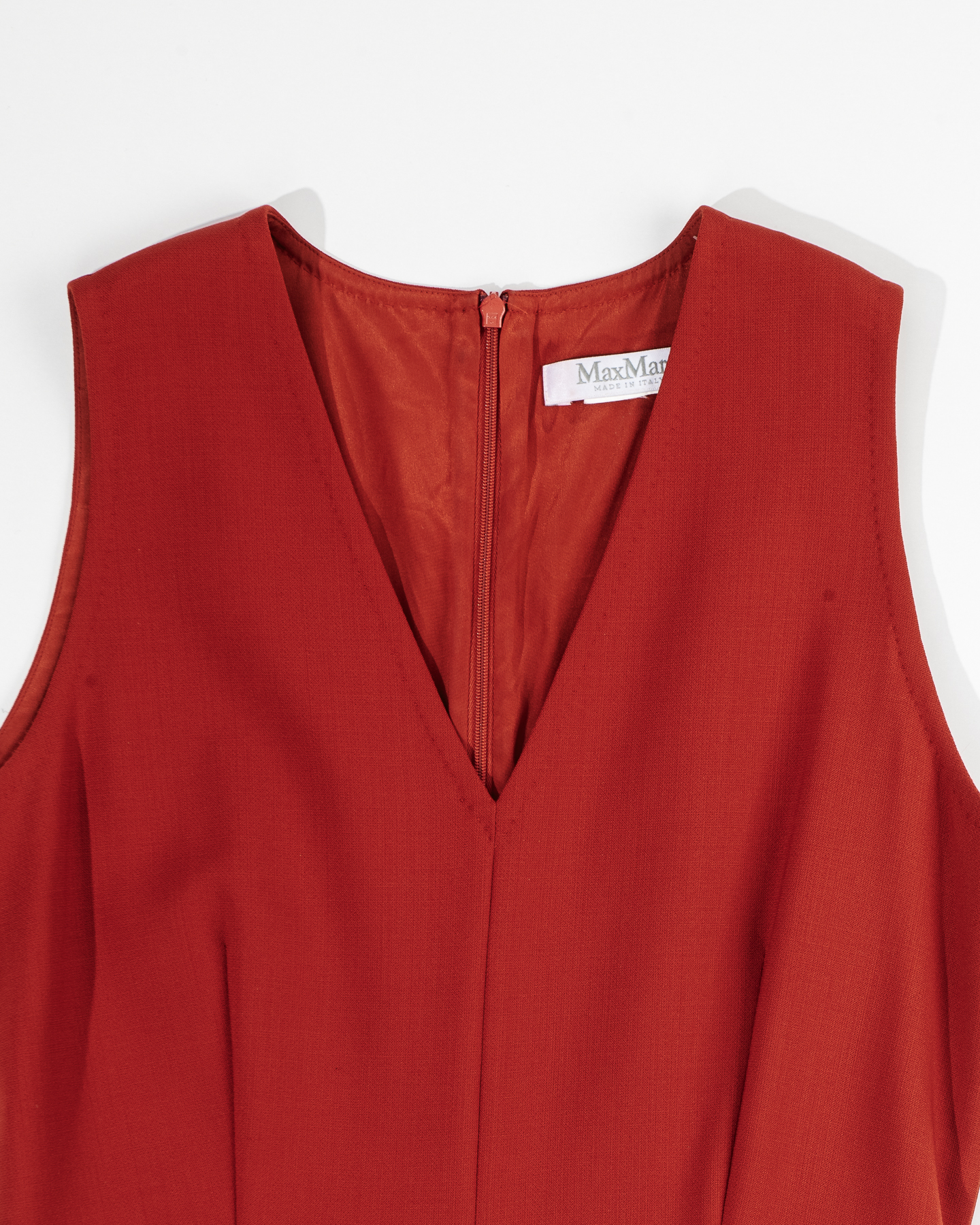 Красное платье-футляр MaxMara Max Mara — фото 3