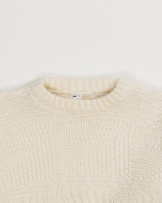 Шерстяной молочный свитер — фото 2