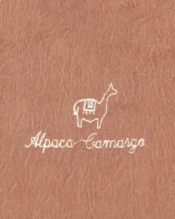 Шарф карамельного оттенка из альпаки — фото 3