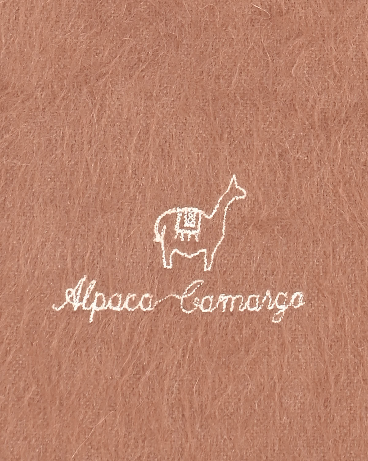 Шарф карамельного оттенка из альпаки — фото 3