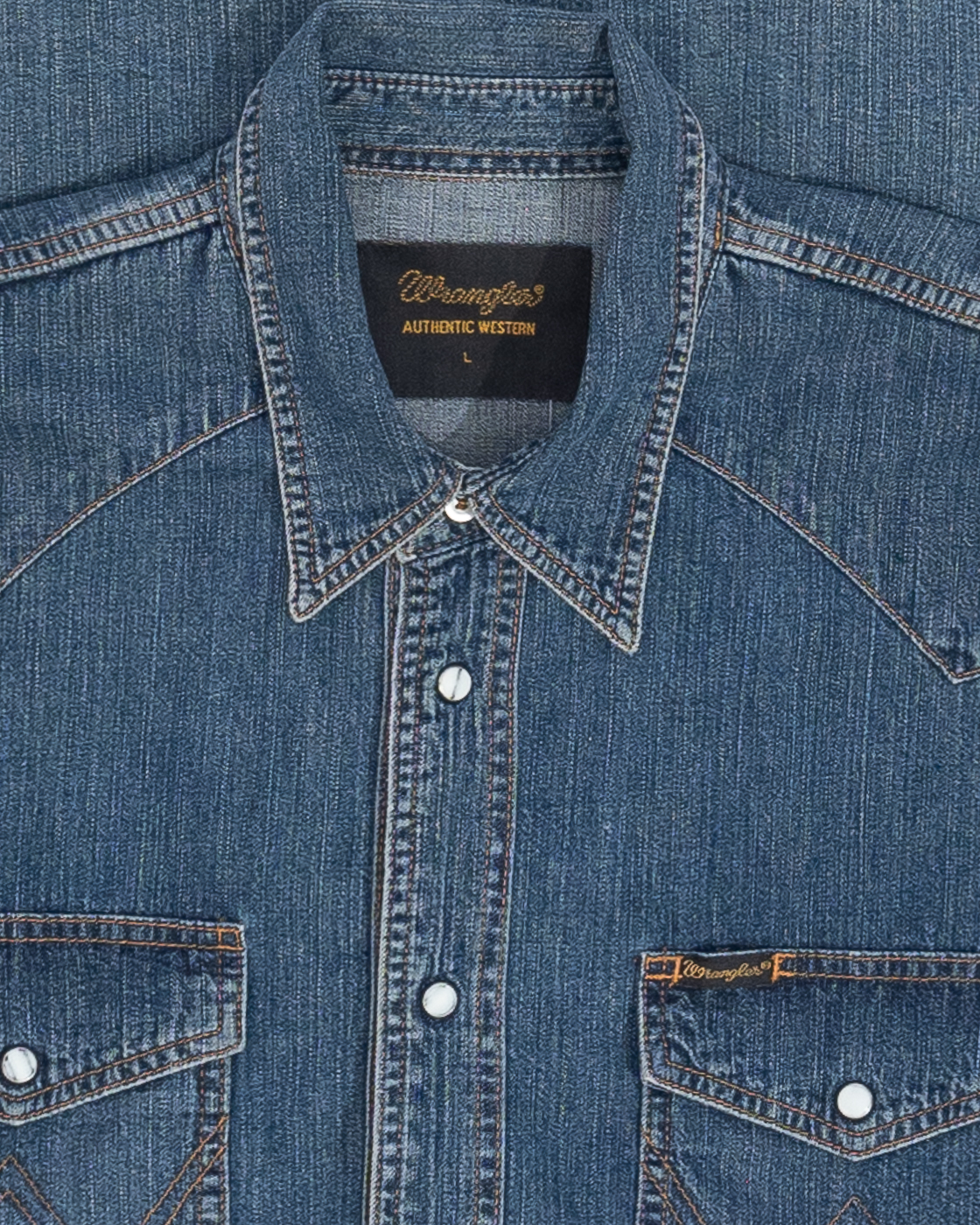 Джинсовая рубашка Wrangler Wrangler — фото 3