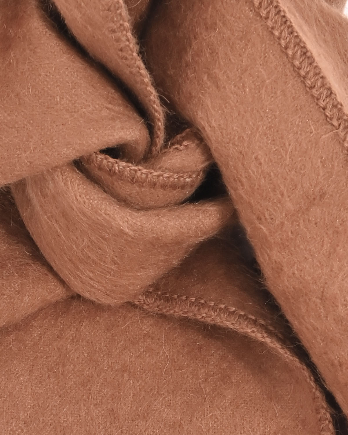 Шарф карамельного оттенка из альпаки — фото 4