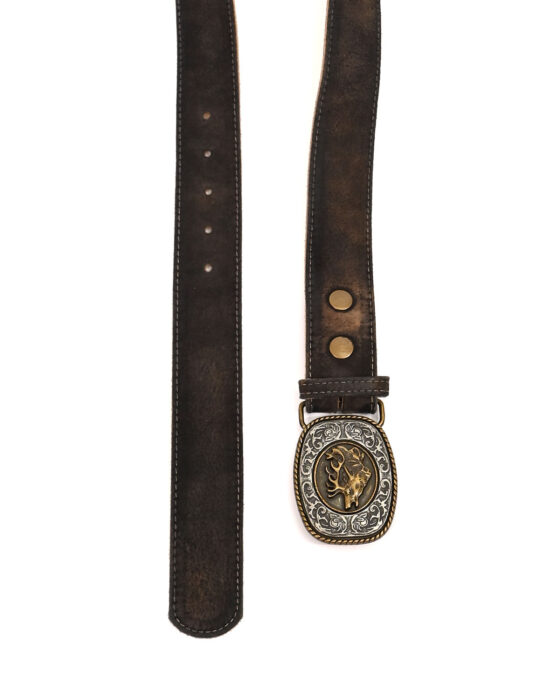 Кожаный ремень в стиле вестерн — фото 4