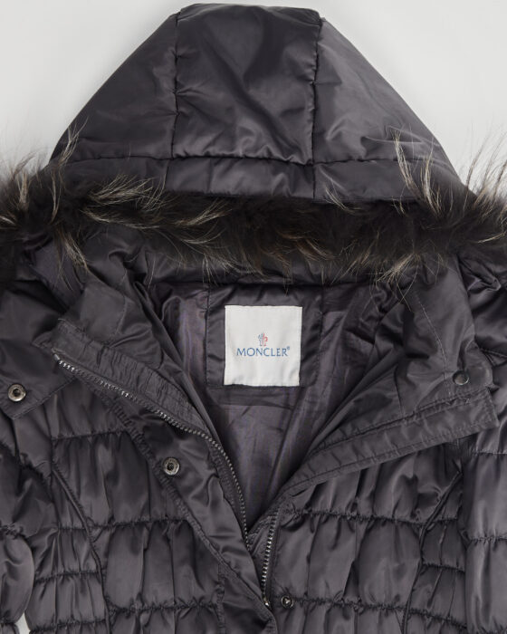 Пуховик Moncler с поясом Moncler — фото 3