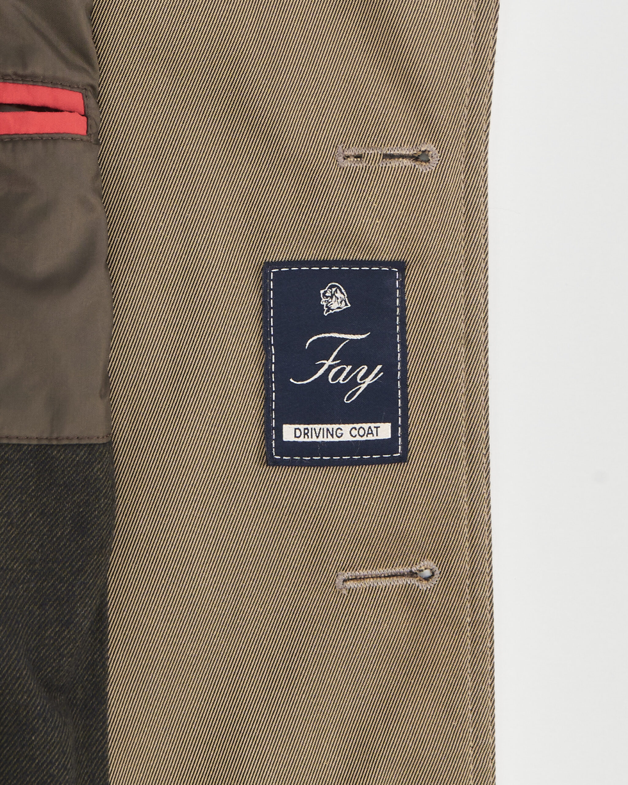 Плащ из хлопка Fay унисекс Fay — фото 4