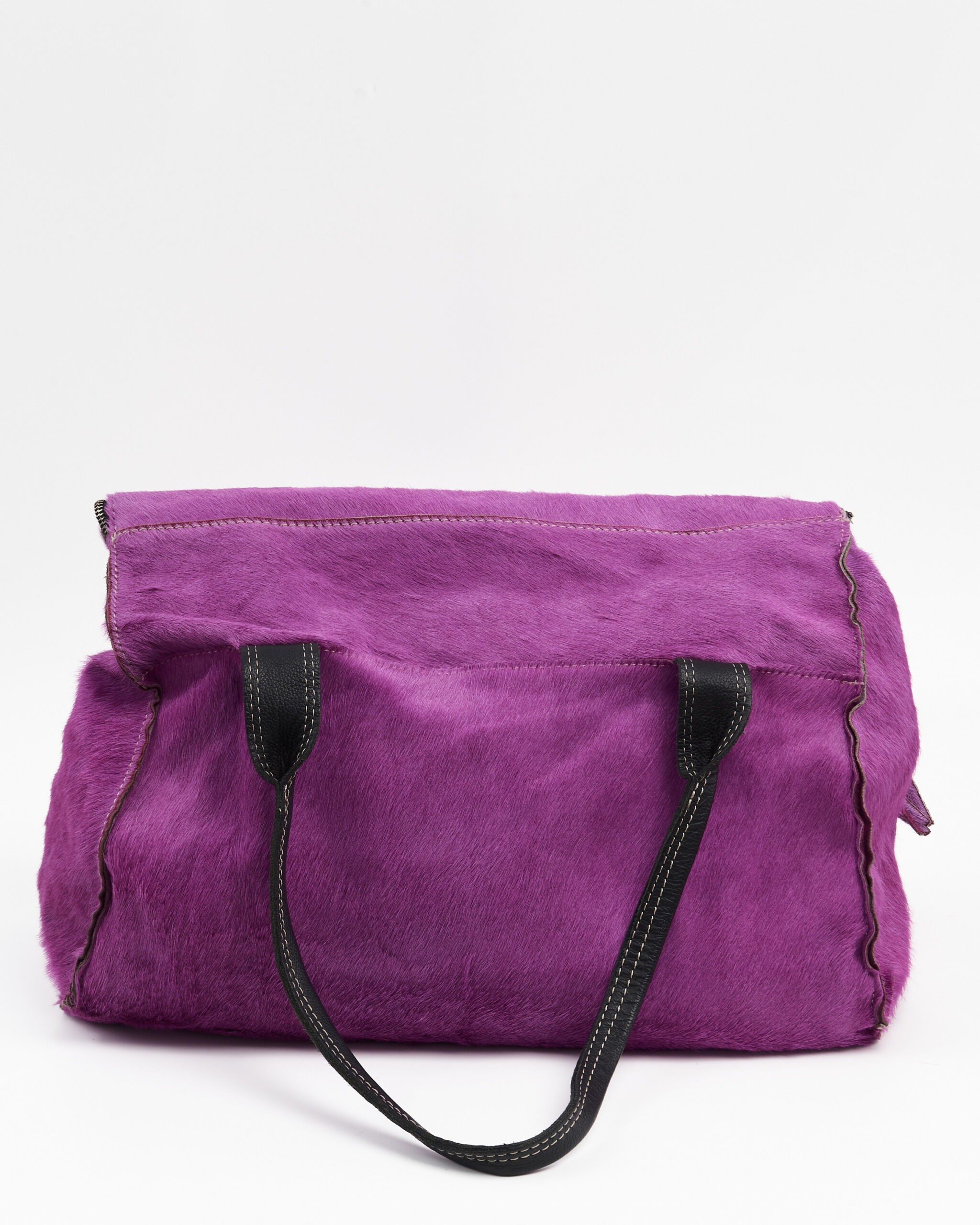 Сумка с фактурой короткого ворса