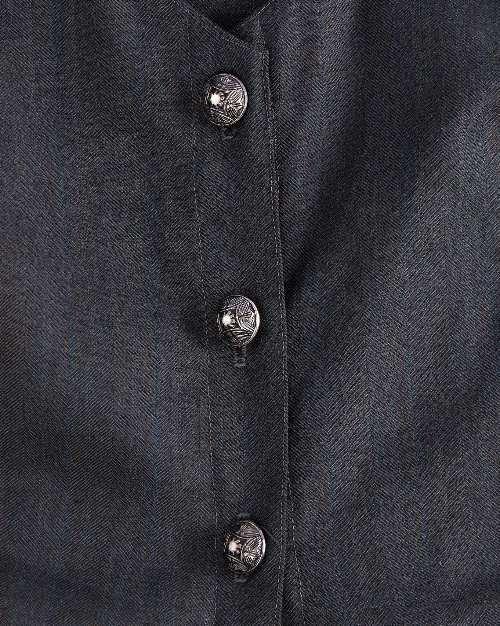 Платье из серой шерстяной ткани — фото 4