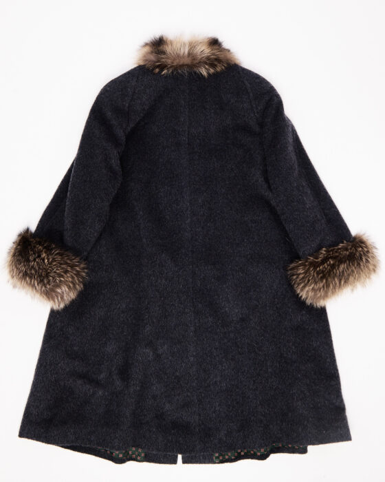 Шерстяное пальто с меховой отделкой Steinbock — фото 2