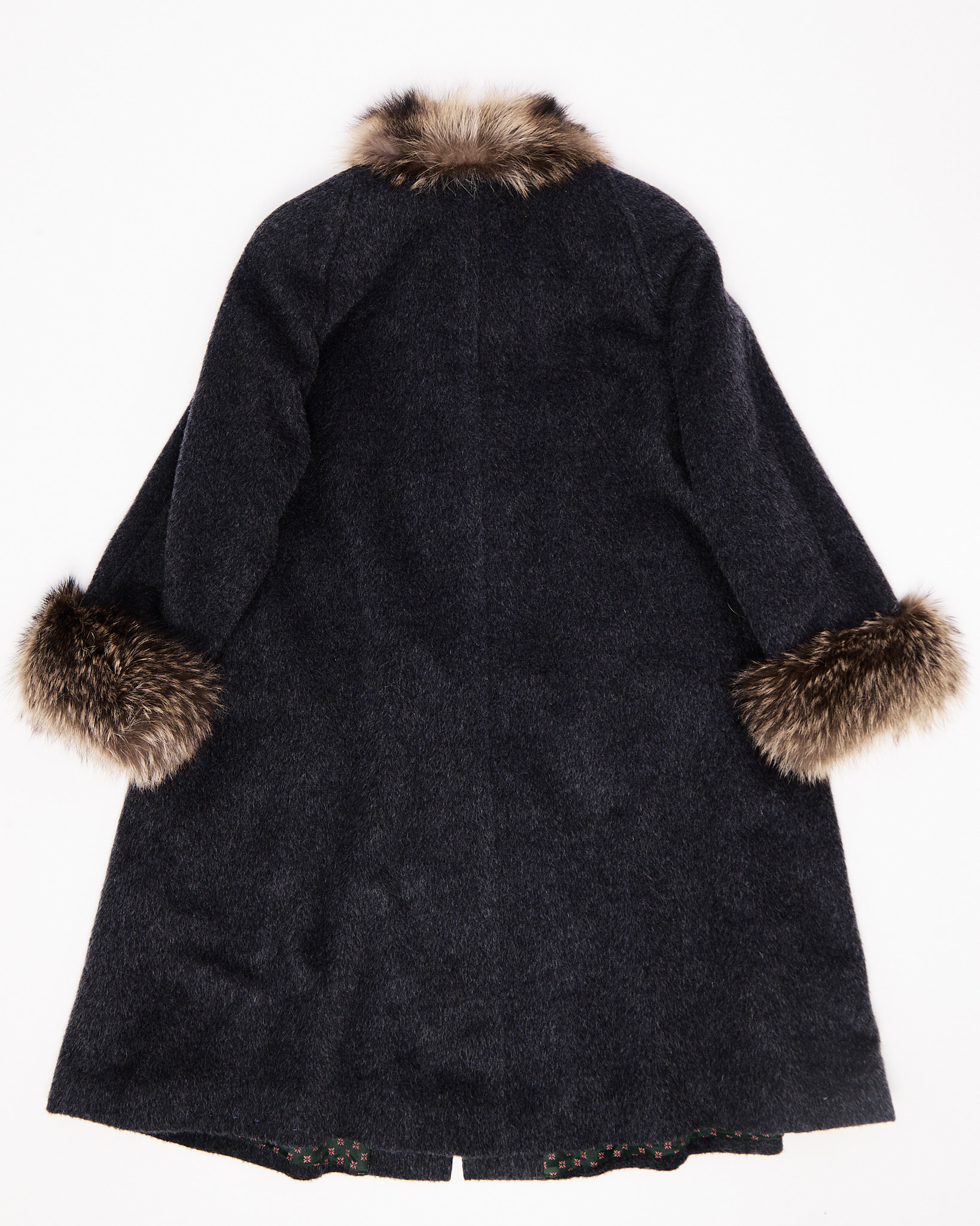 Шерстяное пальто с меховой отделкой Steinbock — фото 2