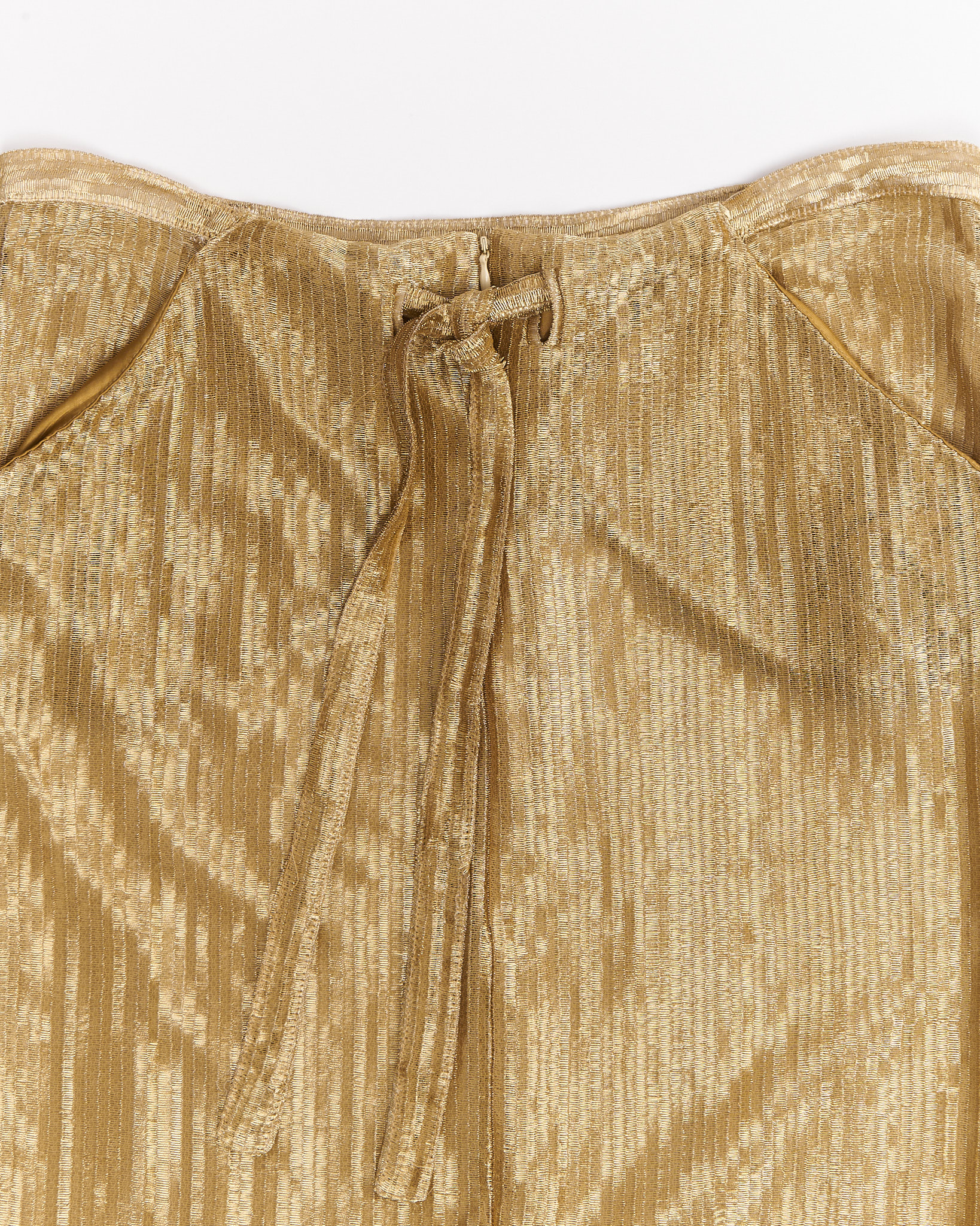 Юбка-макси золотая Blumarine Blumarine — фото 3