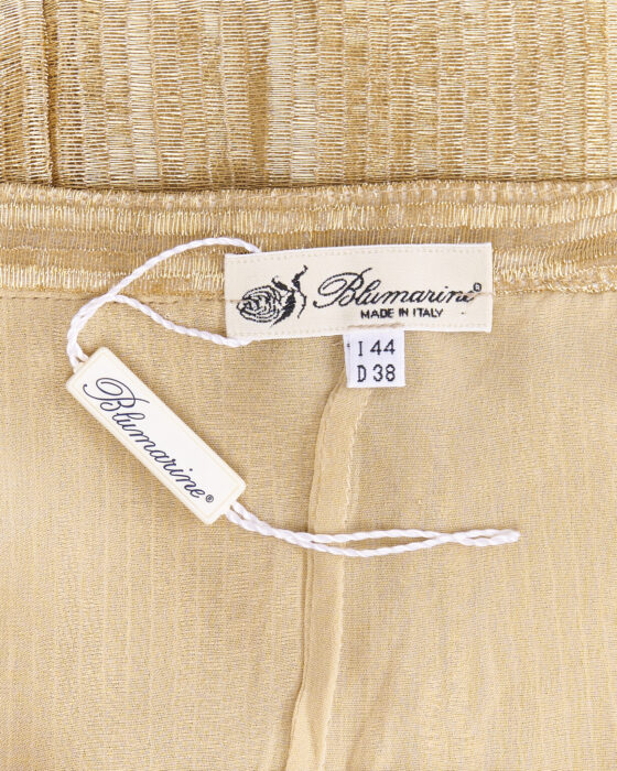 Юбка-макси золотая Blumarine Blumarine — фото 4
