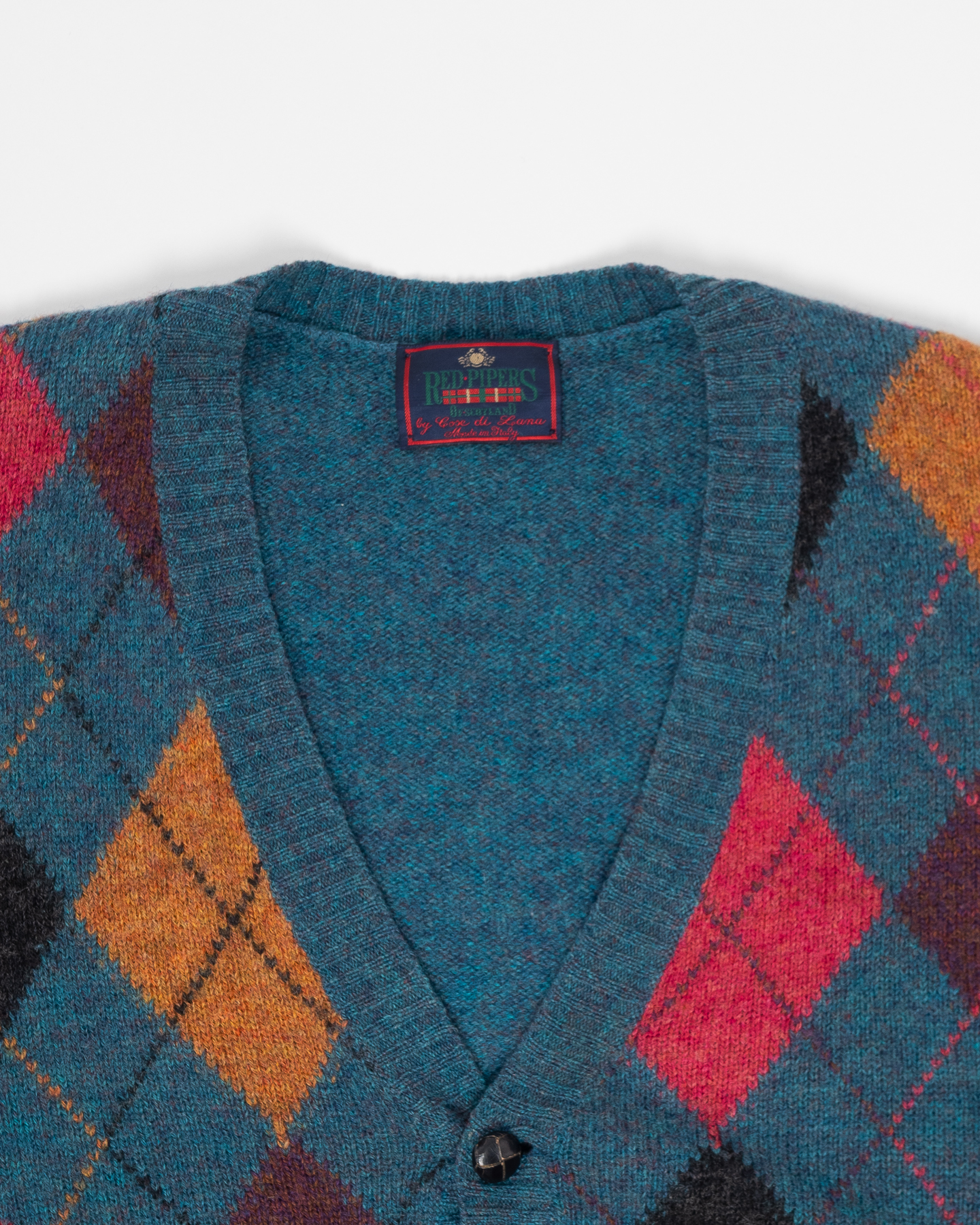 Кардиган из чистой шерсти Made in Italy Red Pipers — фото 3