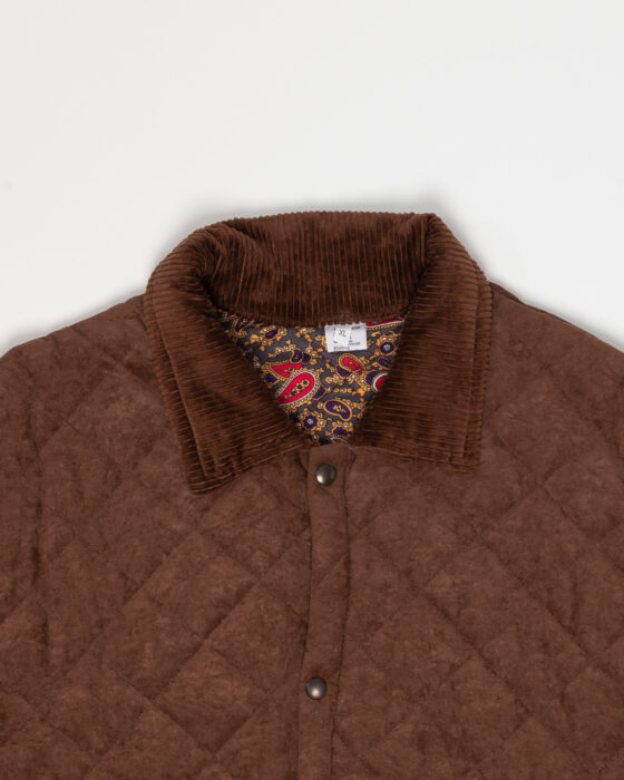 Стеганая куртка с бархатистым воротником — фото 3