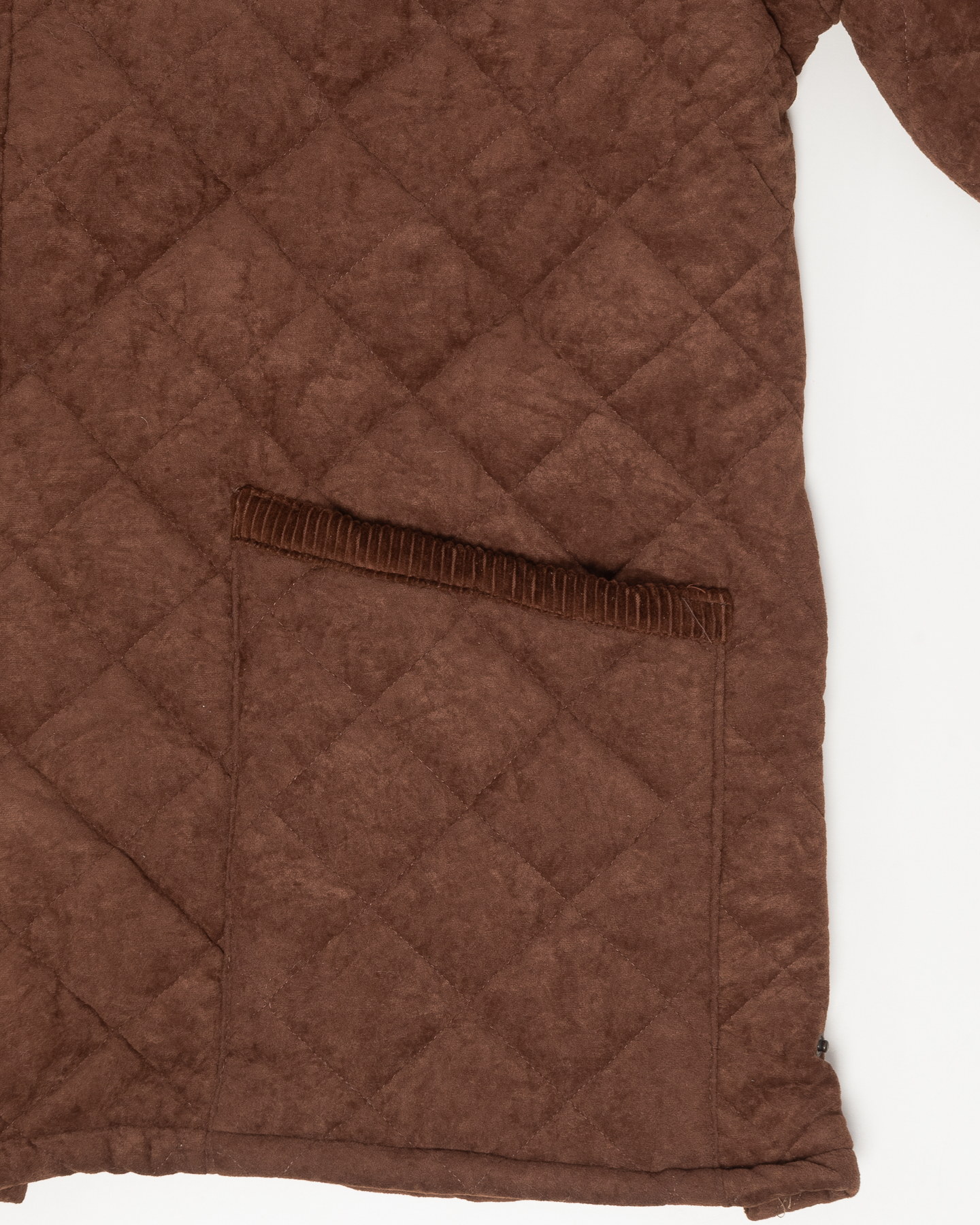 Стеганая куртка с бархатистым воротником — фото 4