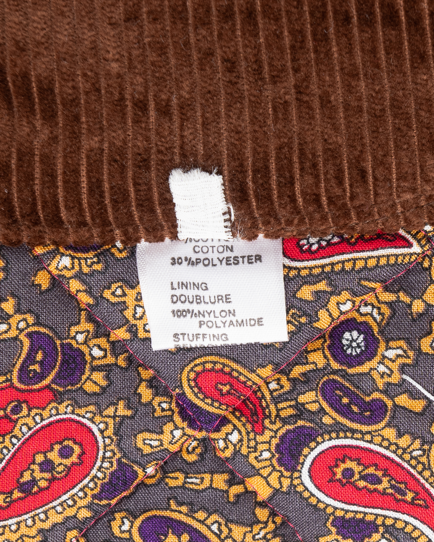 Стеганая куртка с бархатистым воротником — фото 5