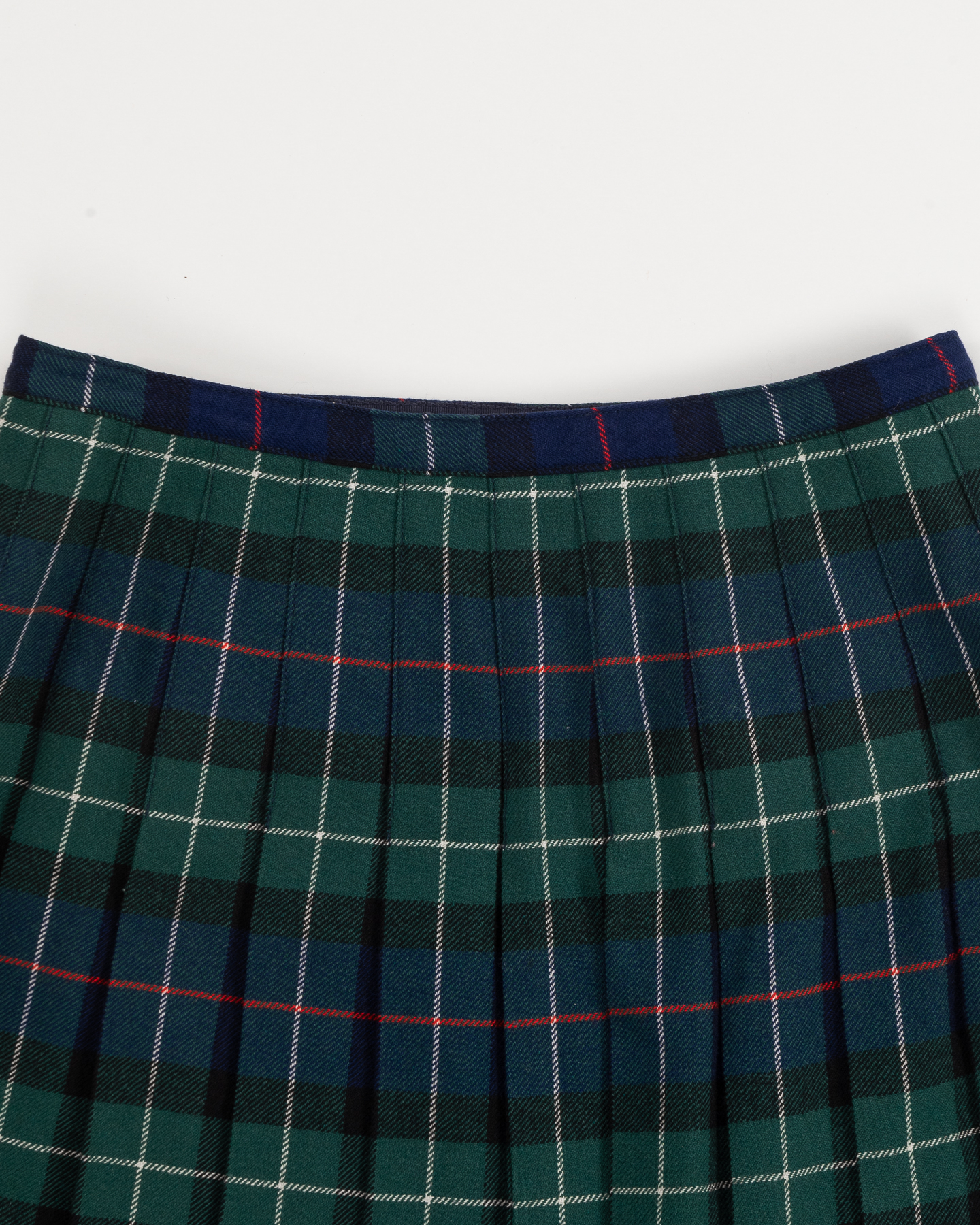 Шерстяной килт в зелено-синем тартане — фото 4