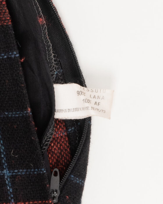 Шерстяная юбка в клетку — фото 4