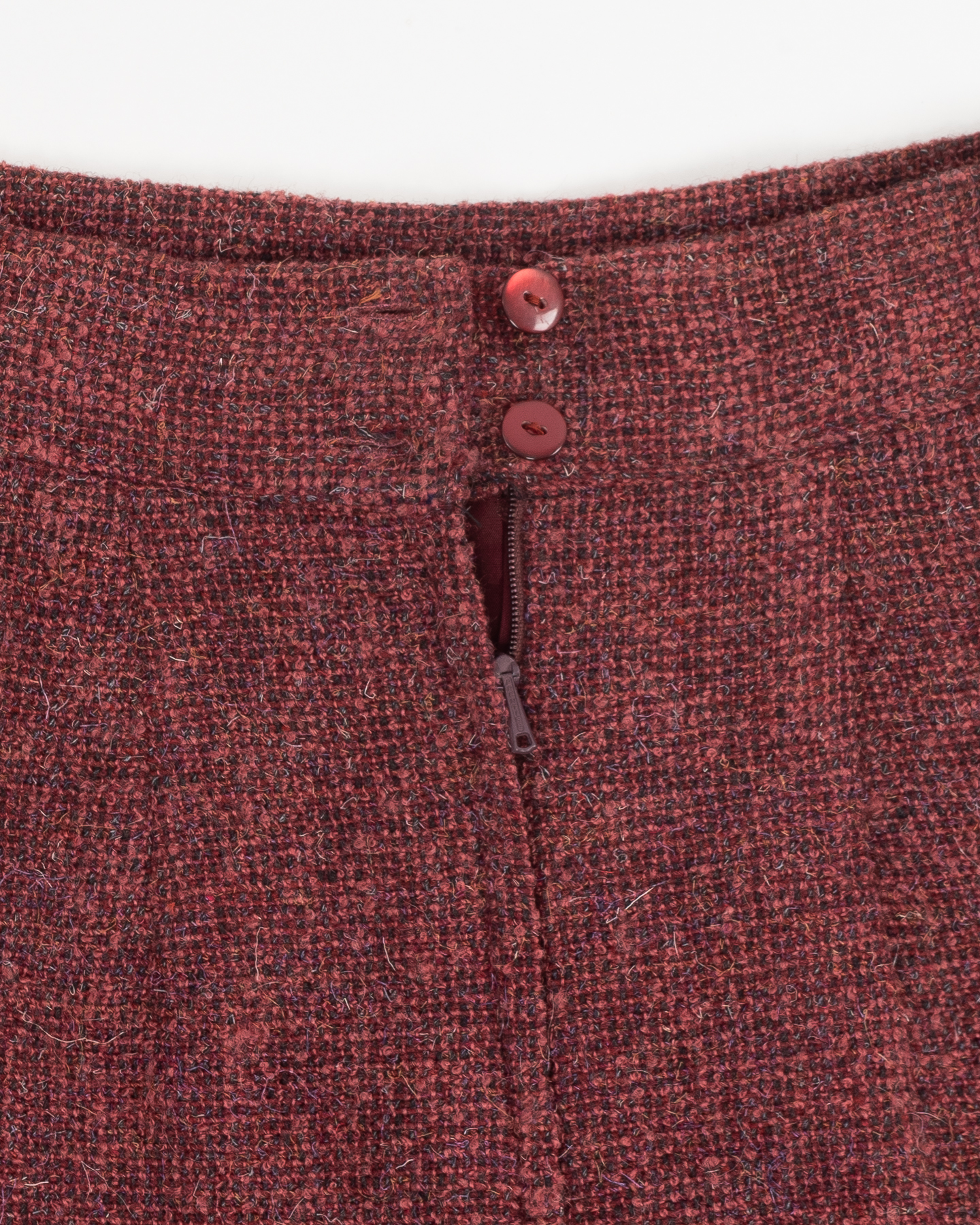 Шерстяная юбка в ягодном оттенке — фото 6