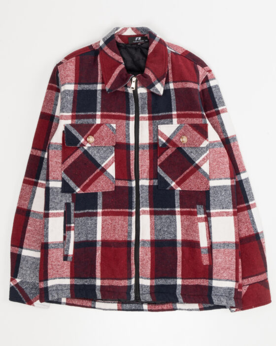 Рубашка-куртка в крупную клетку Fashion News