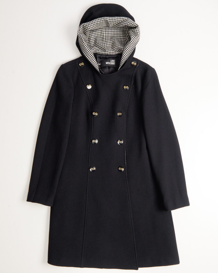Пальто Love Moschino с капюшоном