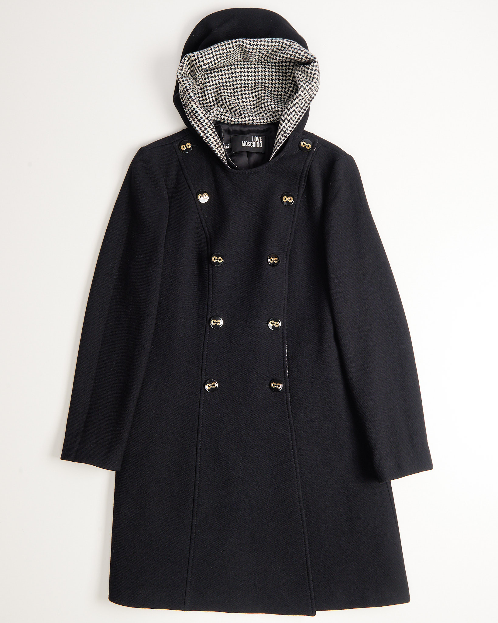 Пальто Love Moschino с капюшоном Moschino