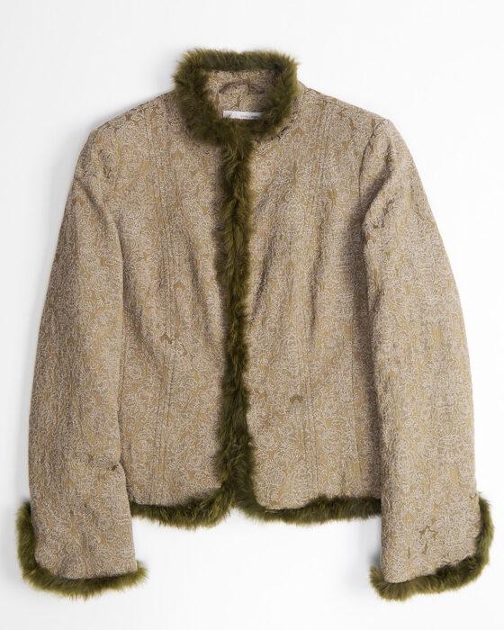 Жакет с фактурной отделкой и мехом More & More