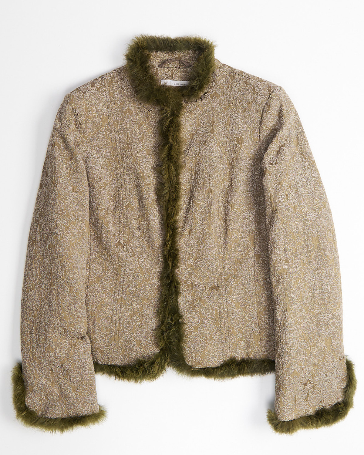 Жакет с фактурной отделкой и мехом More & More