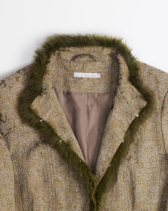 Жакет с фактурной отделкой и мехом More & More — фото 3