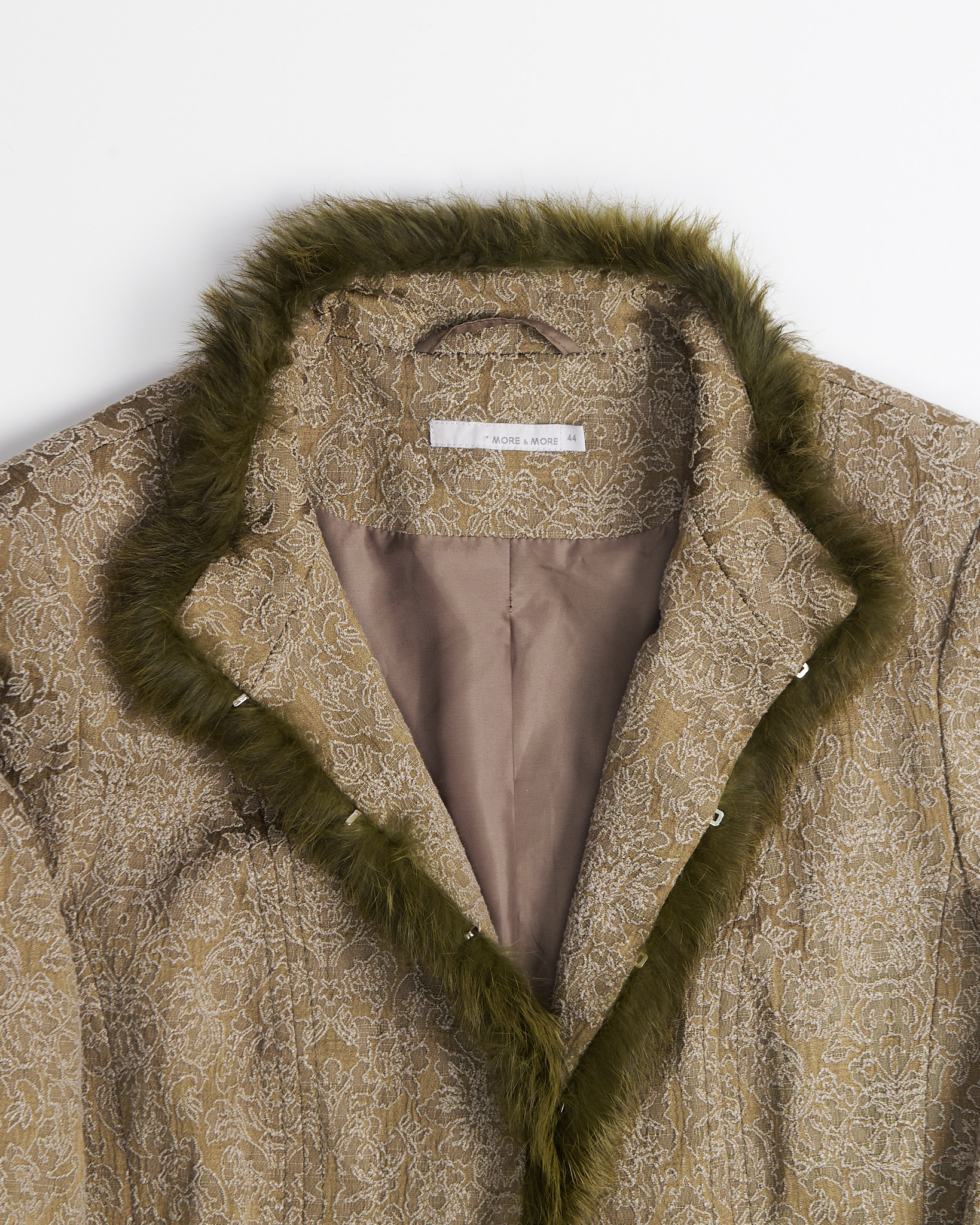 Жакет с фактурной отделкой и мехом More & More — фото 3