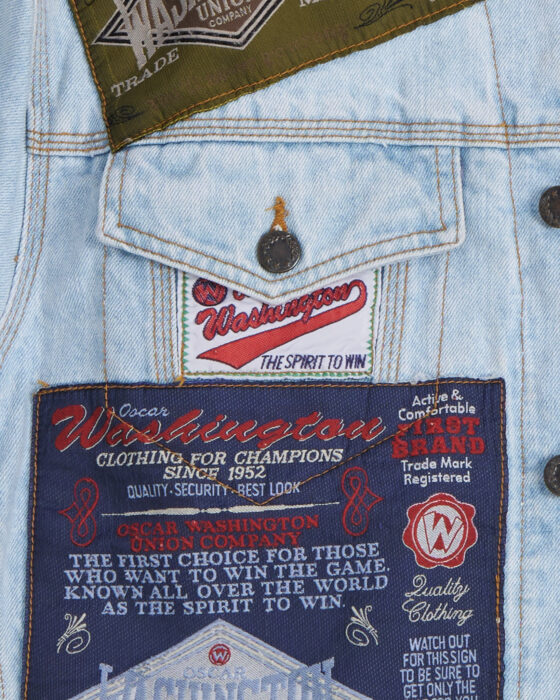 Джинсовая куртка с нашивками Flashlights — фото 3