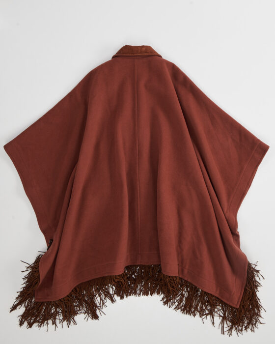Пончо с бахромой Made in Italy — фото 3