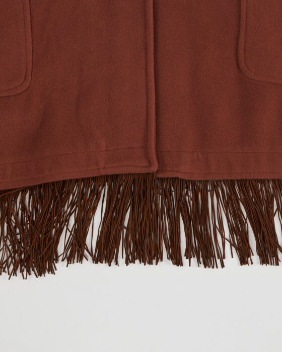 Пончо с бахромой Made in Italy — фото 6