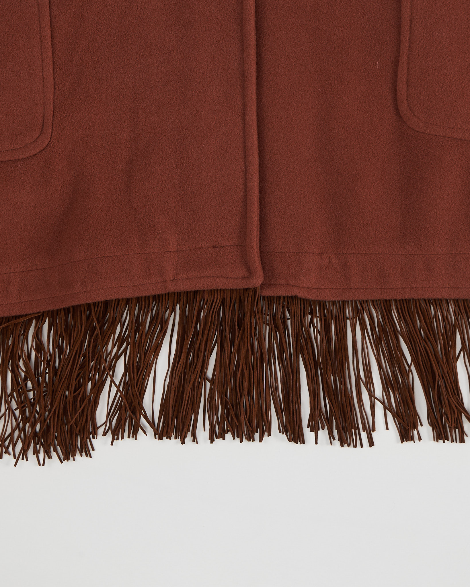 Пончо с бахромой Made in Italy — фото 6