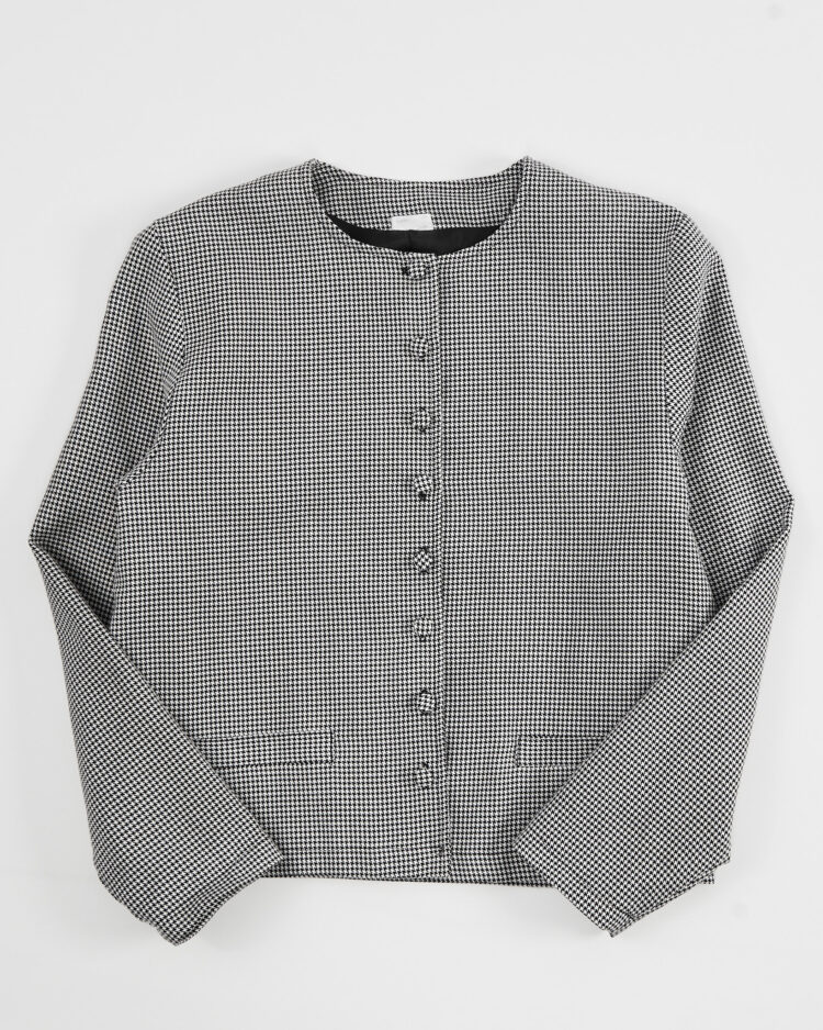 Жакет с узором пье-де-пуль