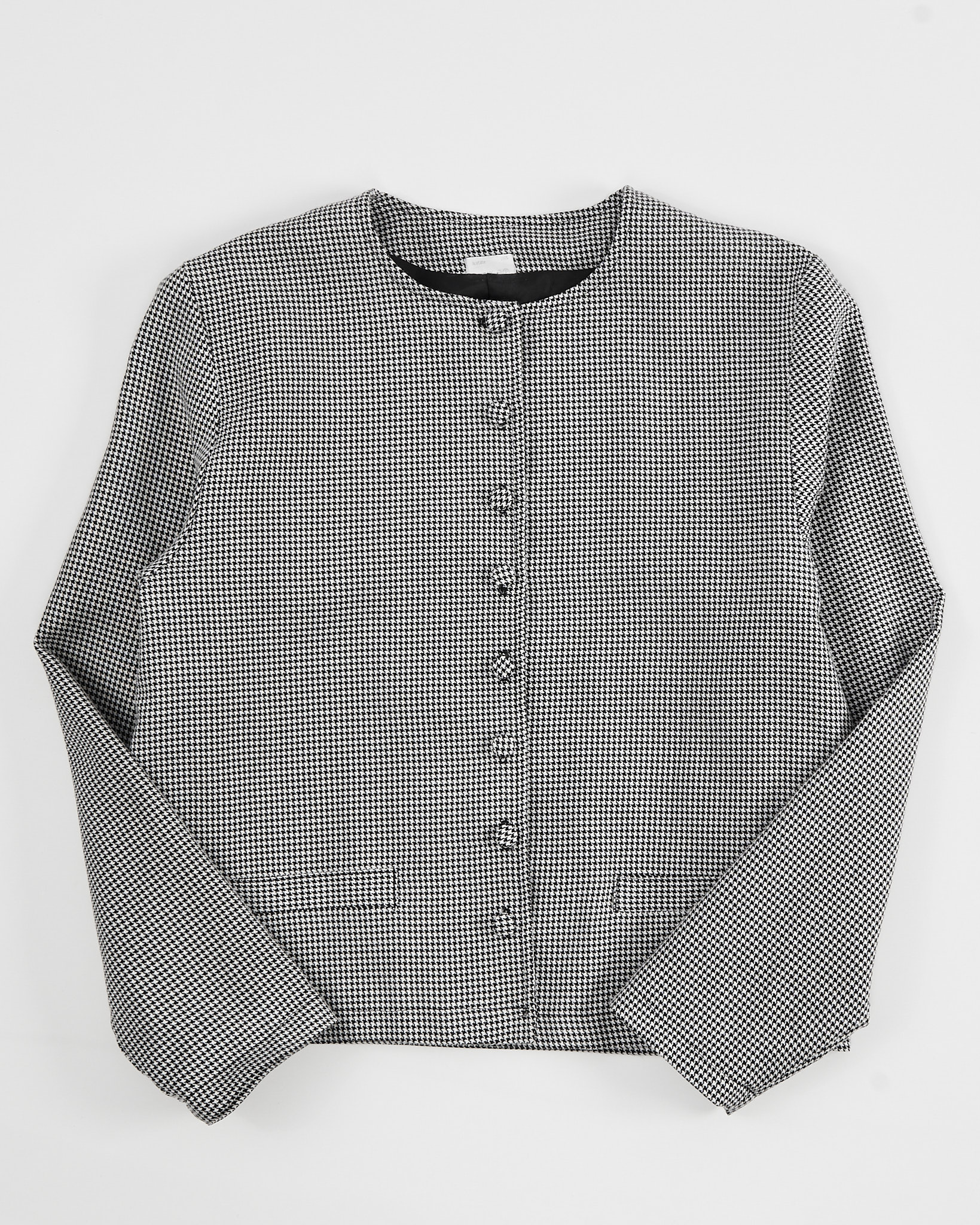 Жакет с узором пье-де-пуль