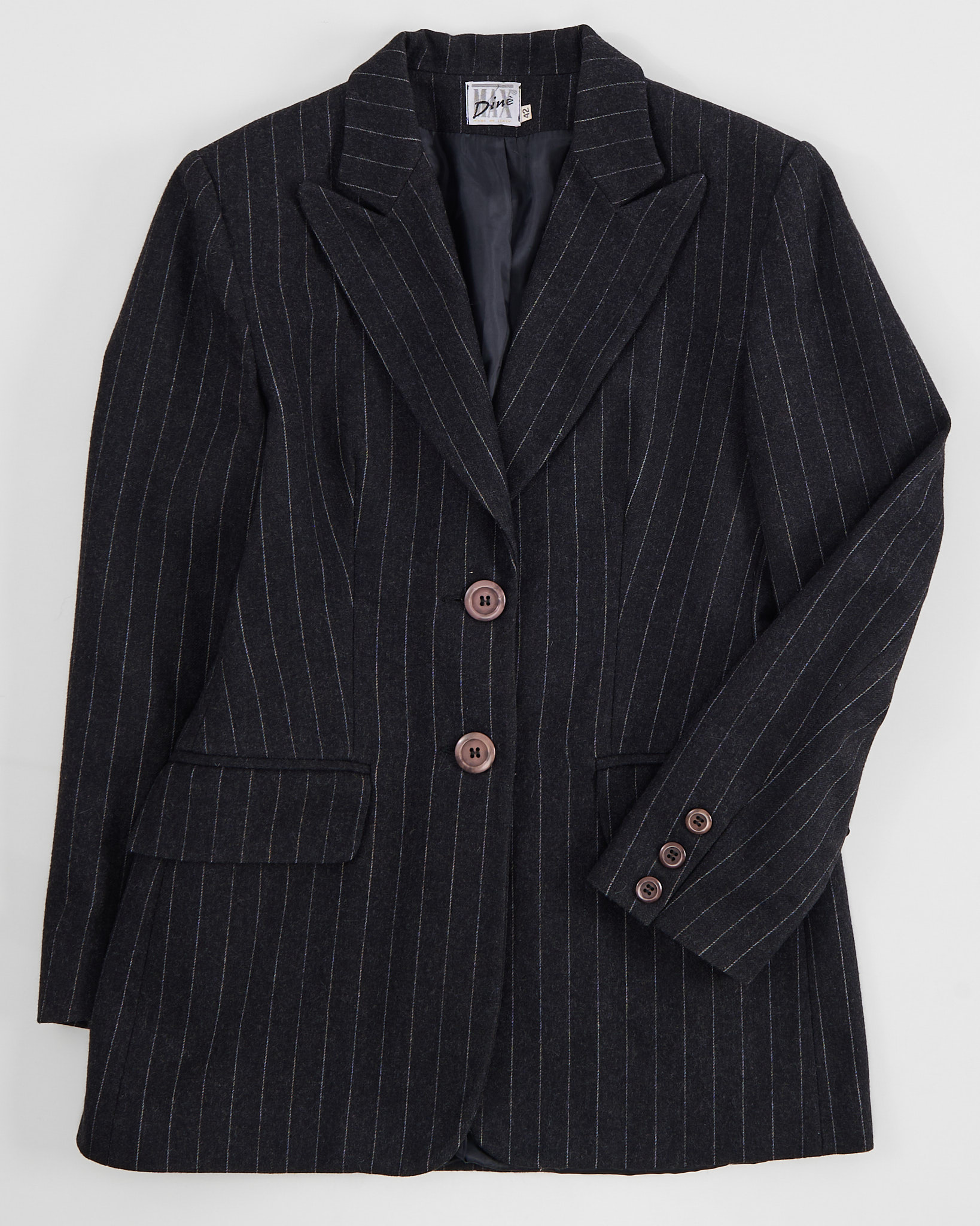 Жакет в тонкую полоску из шерсти Max Dine
