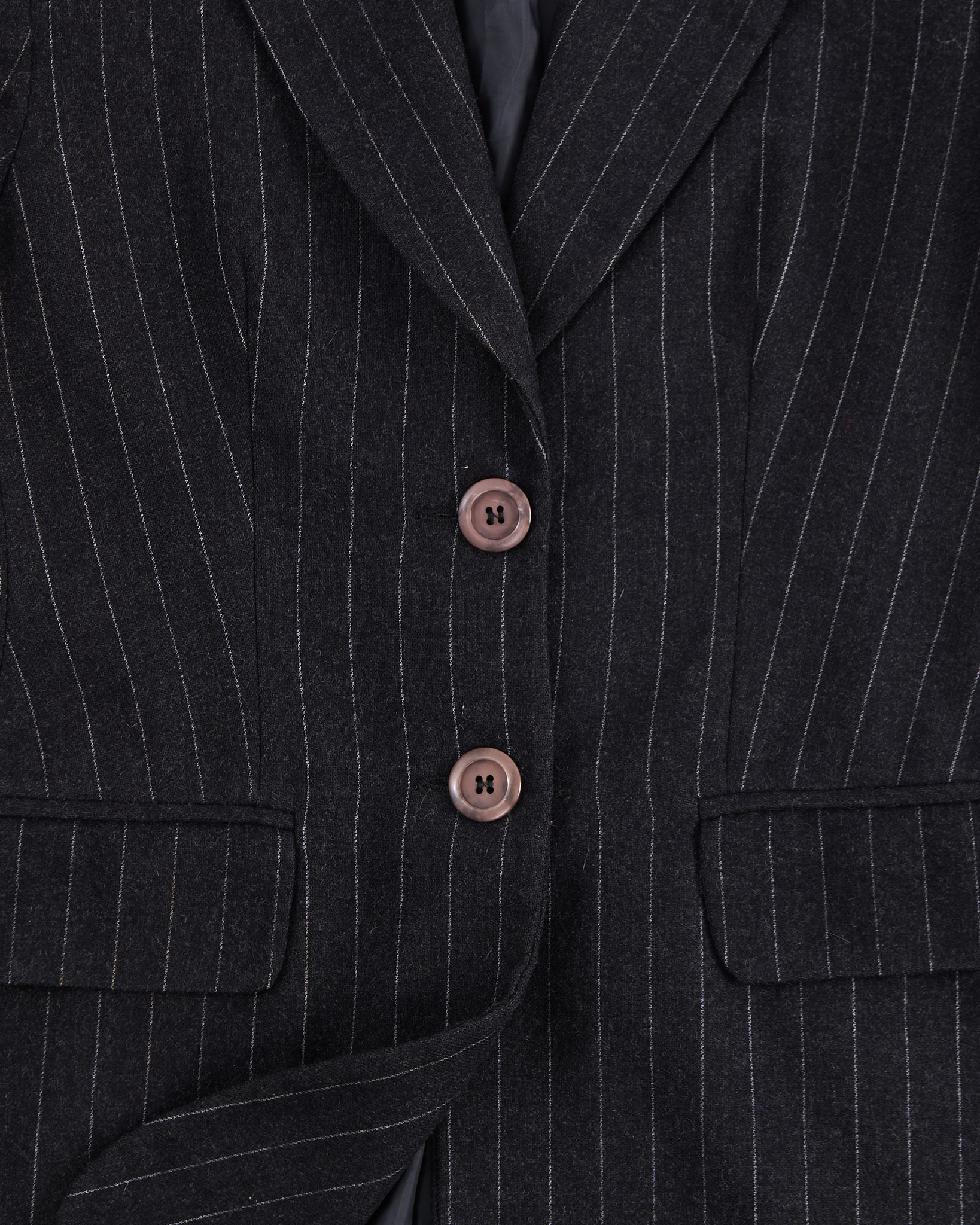 Жакет в тонкую полоску из шерсти Max Dine — фото 3