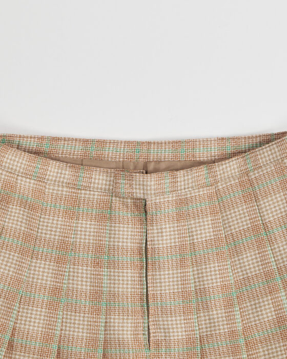 Юбка плиссированная в клетку — фото 3