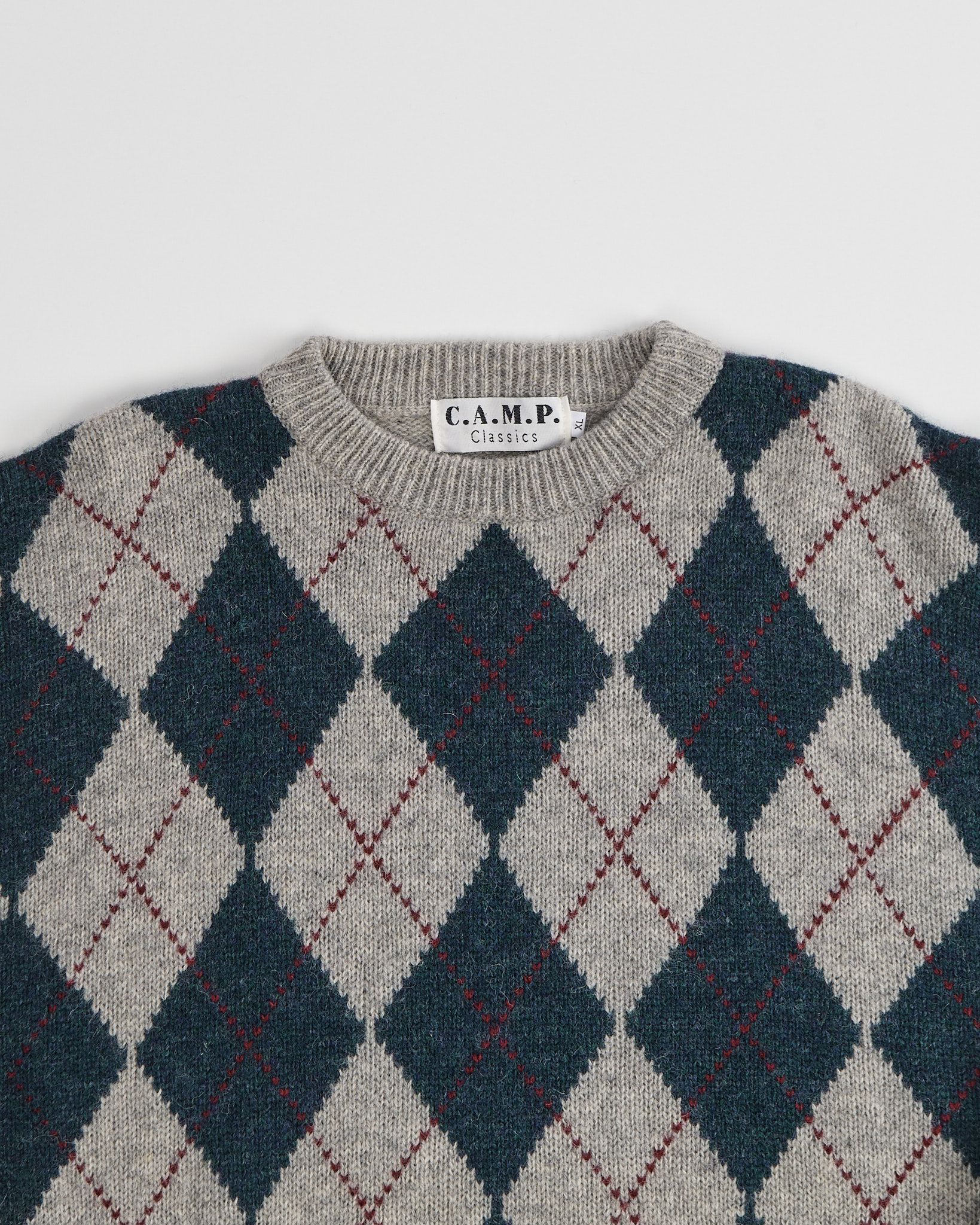 Шерстяной свитер с ромбовым узором C.A.M.P. Classics — фото 3
