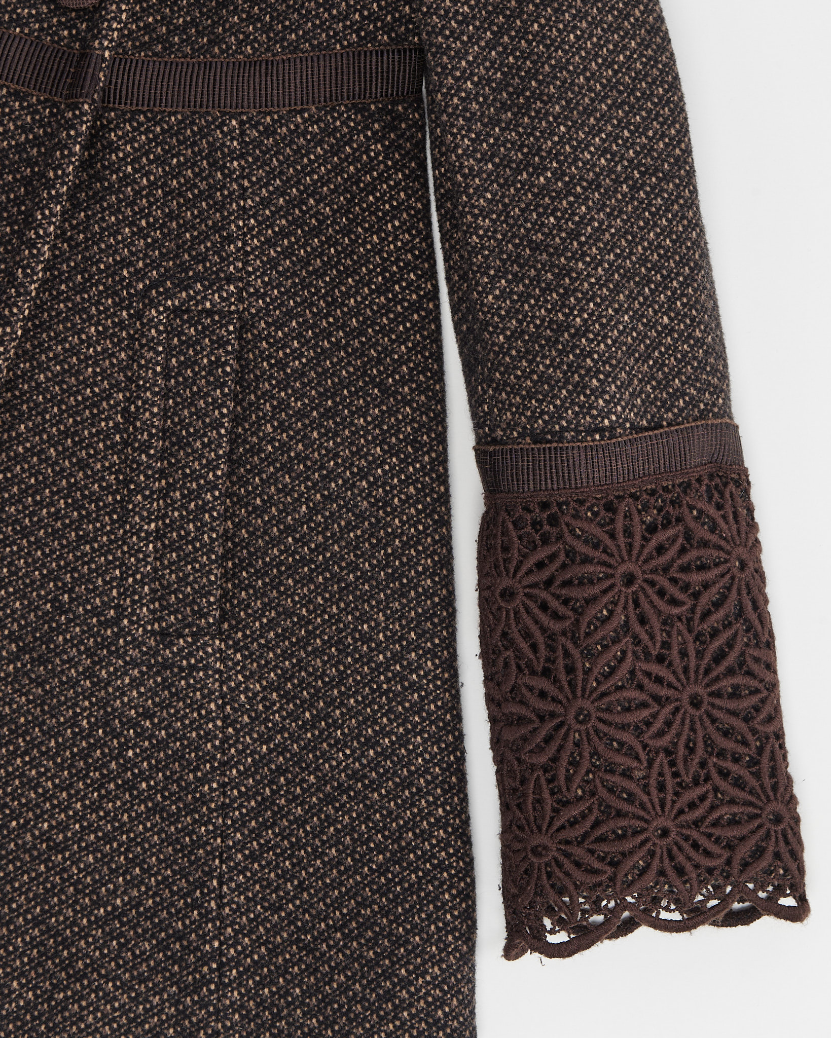 Пальто Sportmax Code с кружевными манжетами Sportmax — фото 3