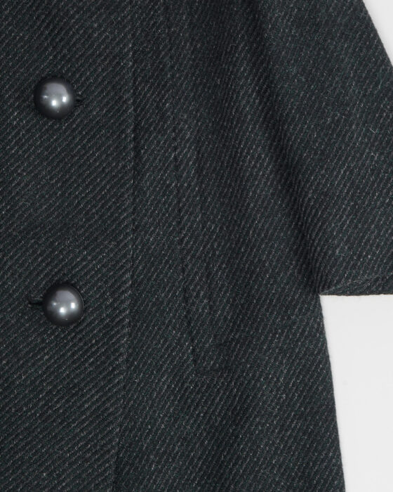 Пальто из шерсти с меховым воротником — фото 4