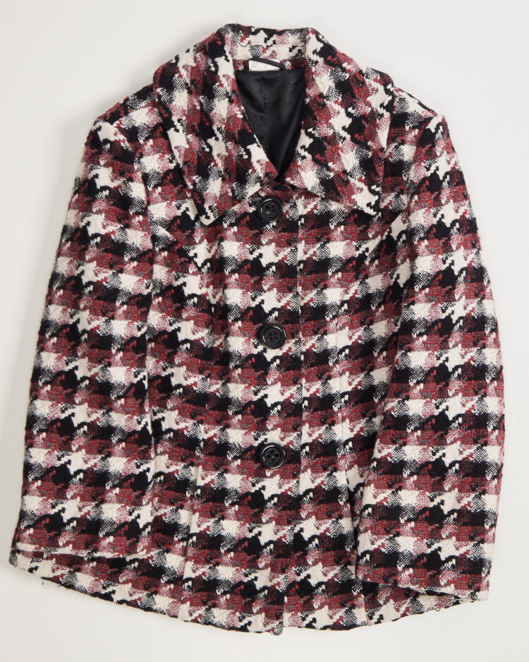 Укороченное пальто пье де пуль