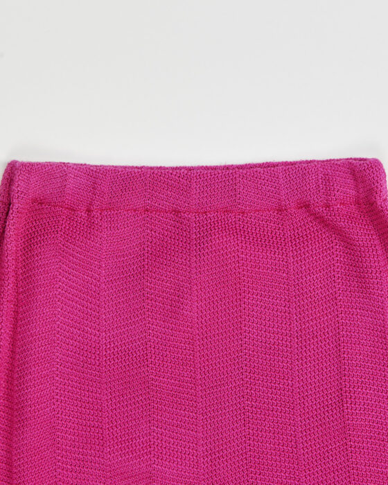 Вязаная юбка с контрастными полосами — фото 4