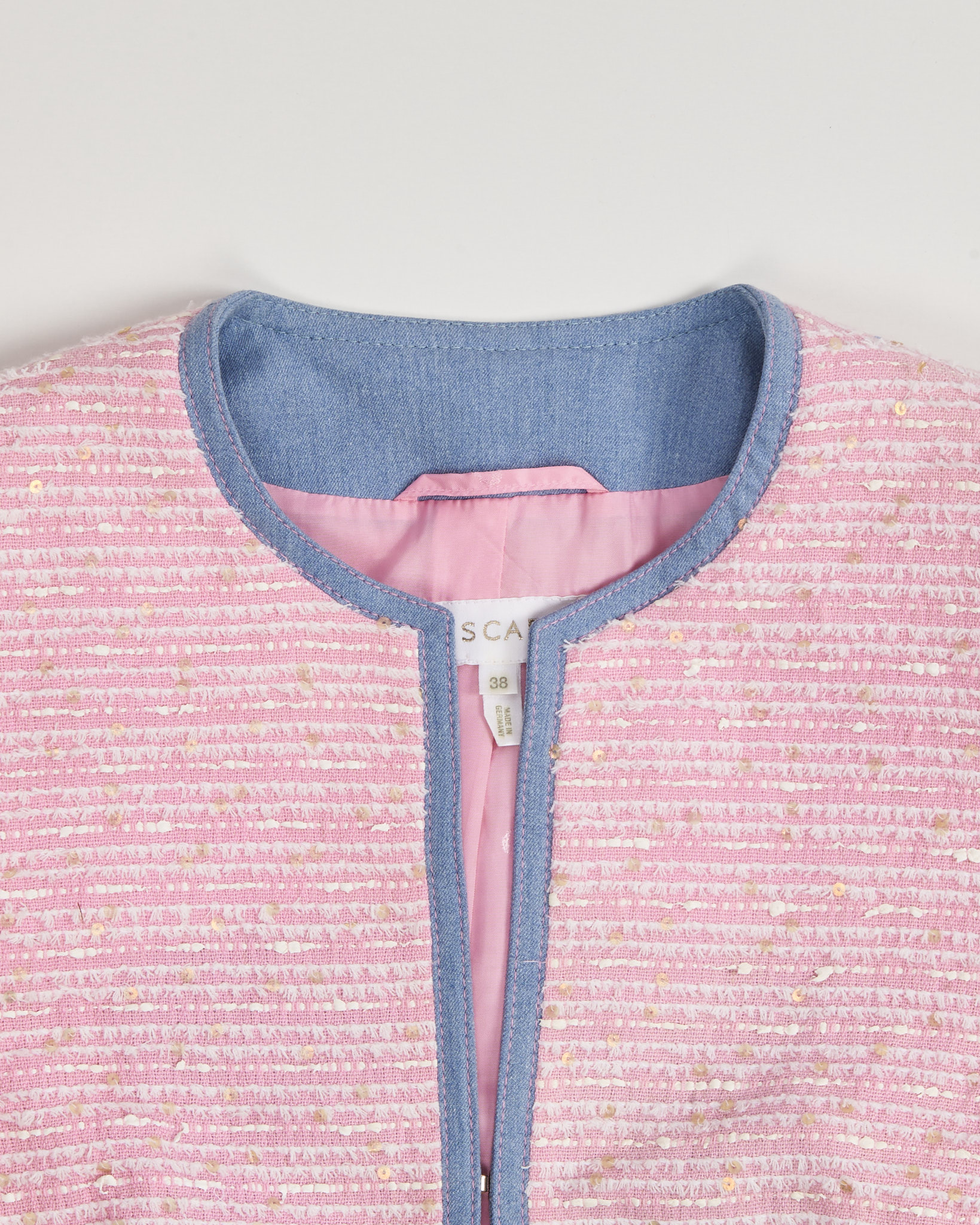 Жакет Escada из розового твида Escada — фото 3