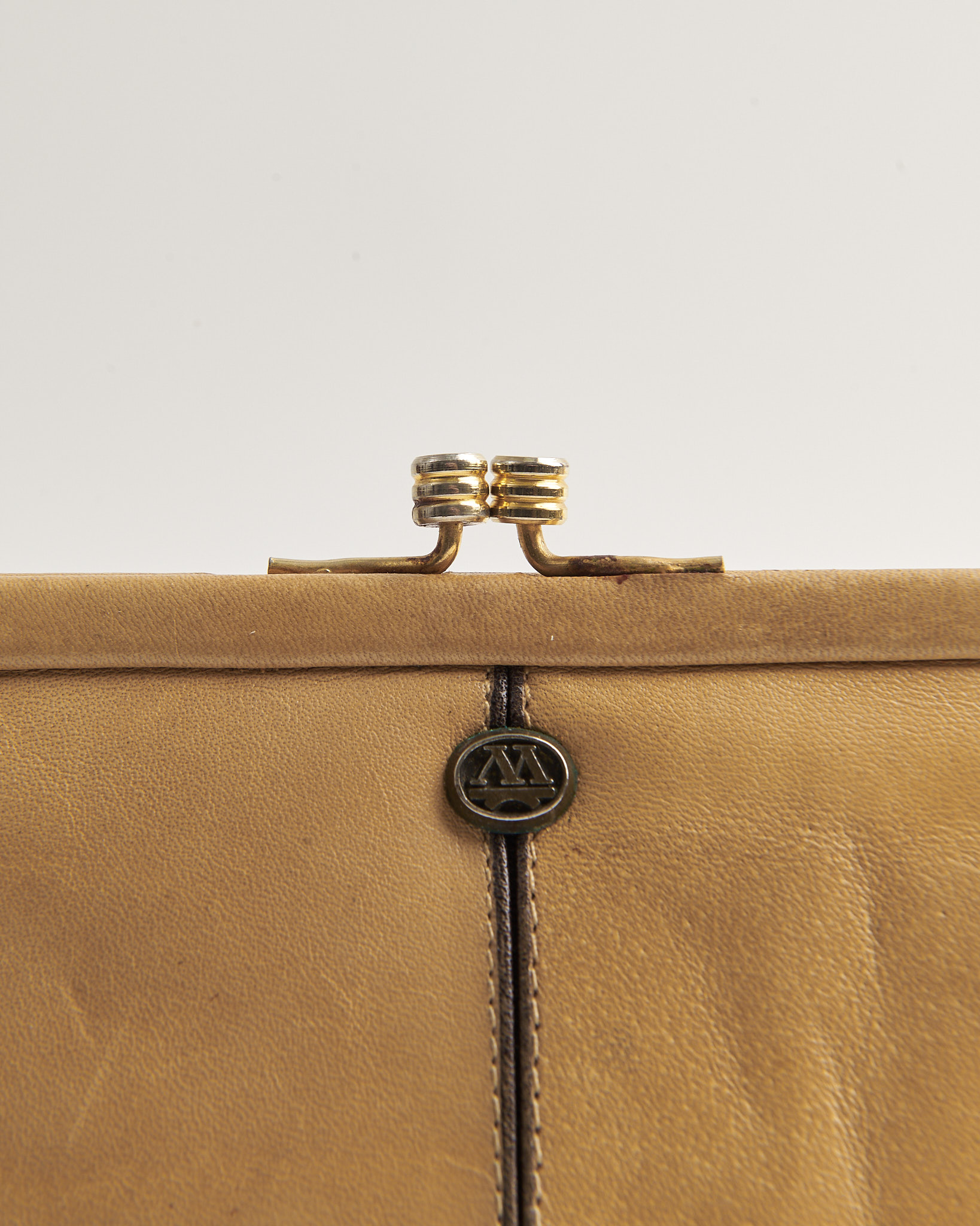 Винтажный клатч из натуральной кожи — фото 2