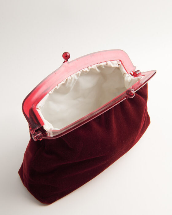 Сумка-клатч из бархата — фото 4