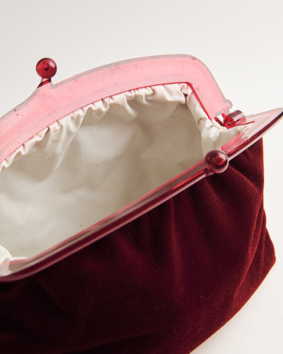 Сумка-клатч из бархата — фото 5