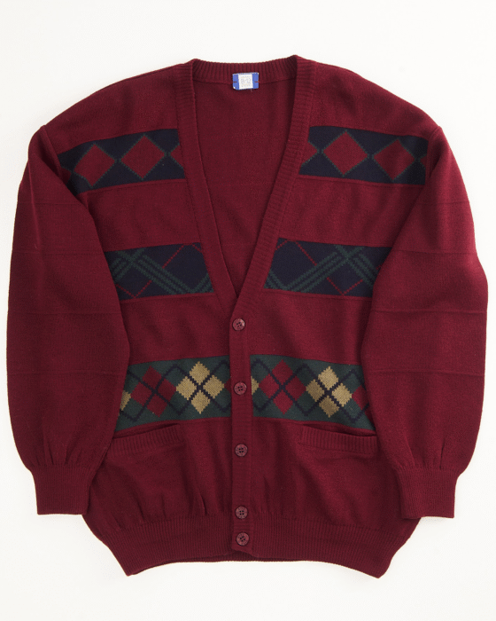 Винтажный кардиган с узором