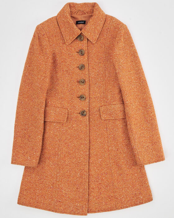 Пальто из твидовой шерсти Emozioni