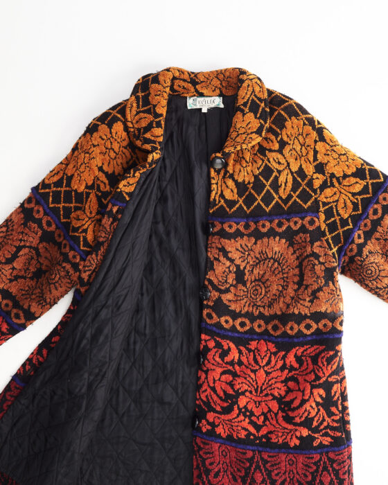 Пальто с жаккардовым узором — фото 5